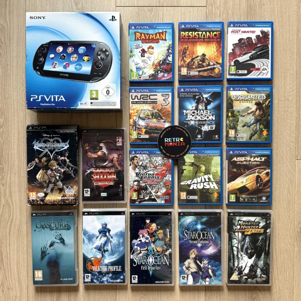 Console Playstation PS Vita + Jeux PS Vita / PSP, Playstation, Playstation, Comme neuf, Enlèvement ou Envoi