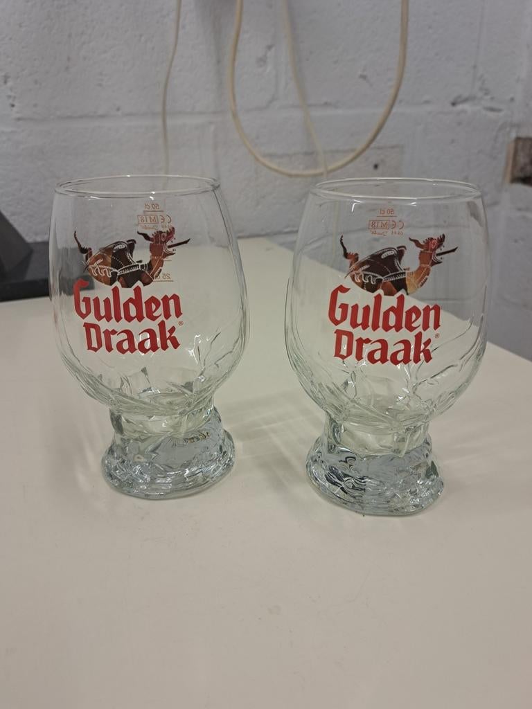 2 verres à bière Gulden Dragon 25,33 ou 50 cl, Enlèvement ou Envoi, Neuf, Verre ou Verres, Autres marques