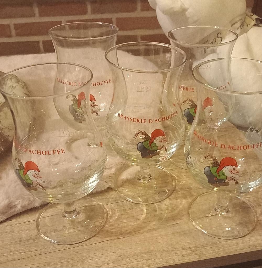 Glazen La chouffe, Verzamelen, Ophalen of Verzenden