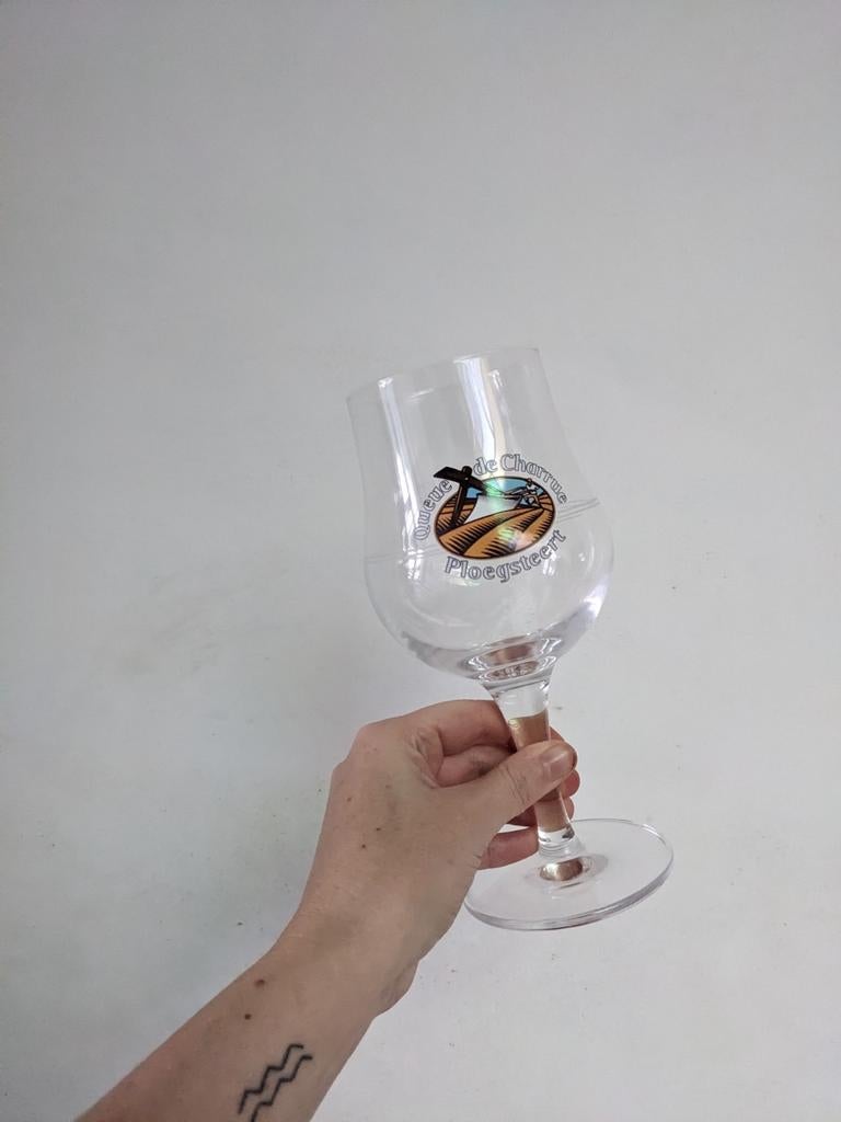 Bierglas van Queue de Charrue Ploegsteert, Enlèvement ou Envoi, Neuf, Verre à bière