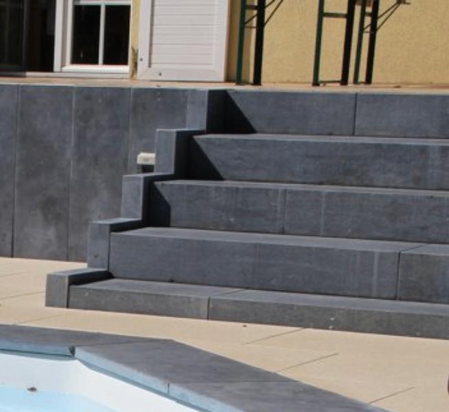 Marche massive en pierre bleue PROMO !!!, Enlèvement, Neuf, Pierres naturelles