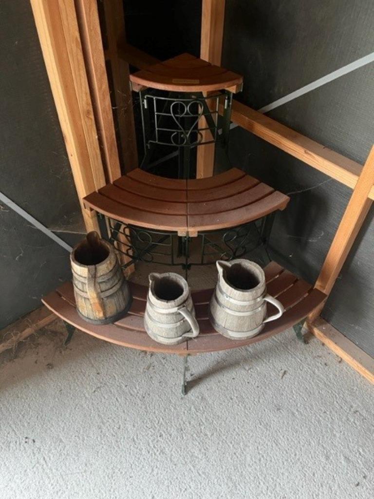 hoekrek, Ophalen of Verzenden, Zo goed als nieuw, Hout, Overige typen