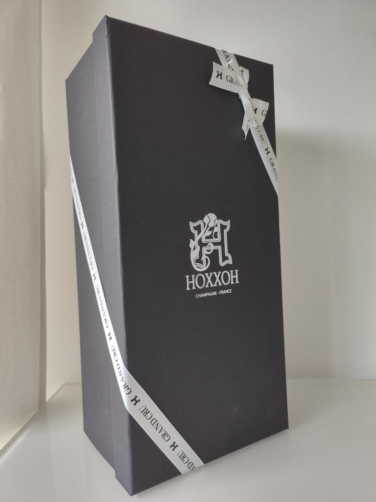 HOXXOH Grand Cru Champagne - Prestige box wit gelakt hout, Frankrijk, Nieuw, Ophalen of Verzenden, Champagne