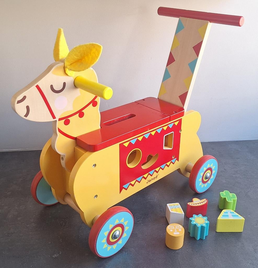 Porteur en bois/Vélo Lama pour enfant, Enfants & Bébés, Enlèvement, Comme neuf, Jouet à Rouler ou à Bascule
