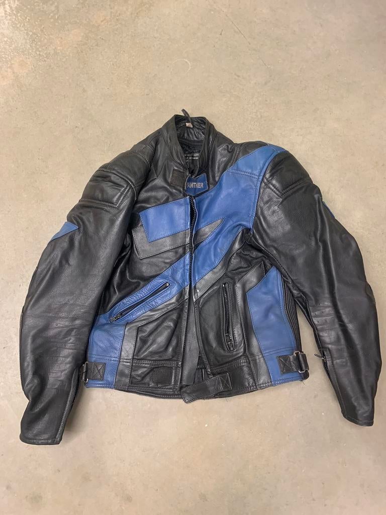 Lederen motorjas van merk panther -maat 52, Motoren, Kleding | Motorkleding, Ophalen