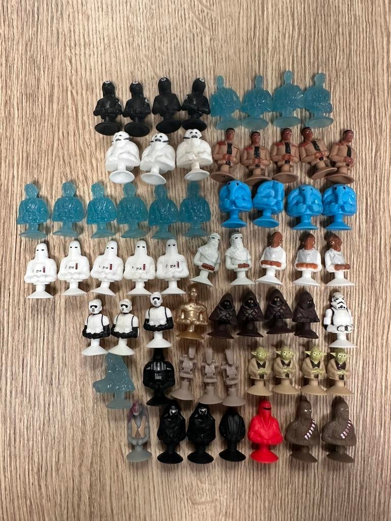 61x Star wars stikeez Lidl dubbele, Lidl, Ophalen of Verzenden