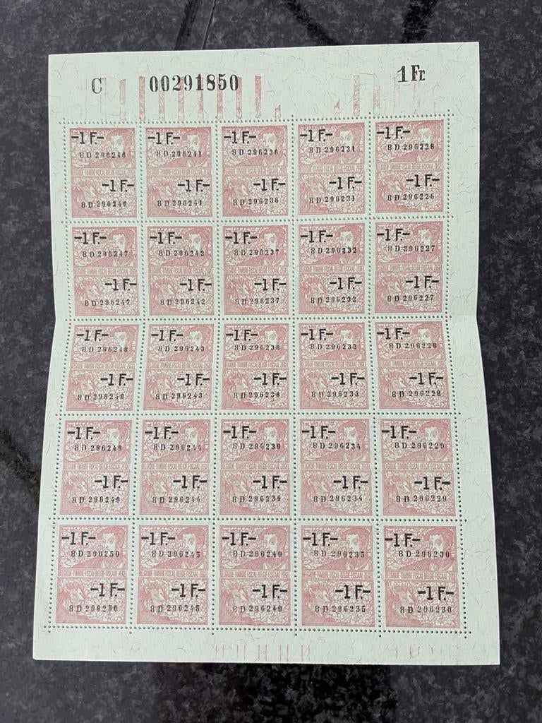 Vel takszegels fiscaal, Ophalen