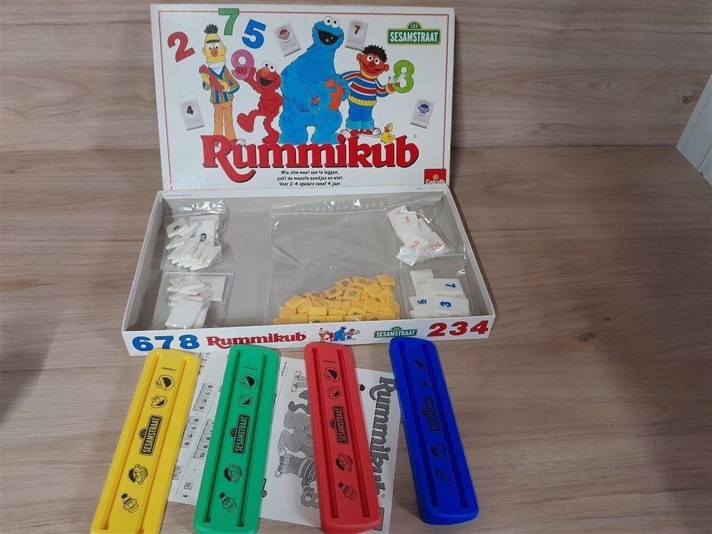 rummikub sesamstraat gezelschapsspel [s1163], Verzenden, Zo goed als nieuw