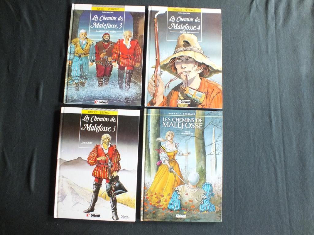 LES CHEMINS DE MALEFOSSE (9 ALBUMS / 5 EO). EDITIONS GLEN, Série complète ou Série, Enlèvement ou Envoi, Comme neuf, BARDET-DERMAUT
