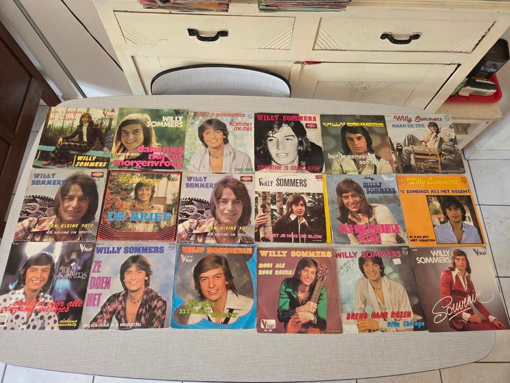 18 singels van Willy Sommers, pakketprijs mogelijk, Cd's en Dvd's, Vinyl Singles, Zo goed als nieuw, Single, Nederlandstalig, Ophalen of Verzenden