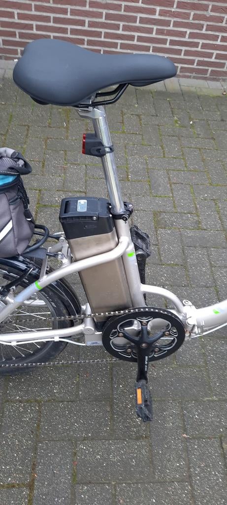 Elektrische mooie plooi fiets grijze zoom maat voor 1m 70, Ophalen of Verzenden