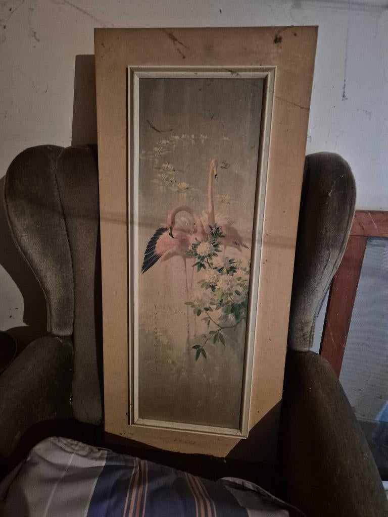 Vintage ingelijste print Vernon Ward, Antiek en Kunst, Curiosa en Brocante, Ophalen
