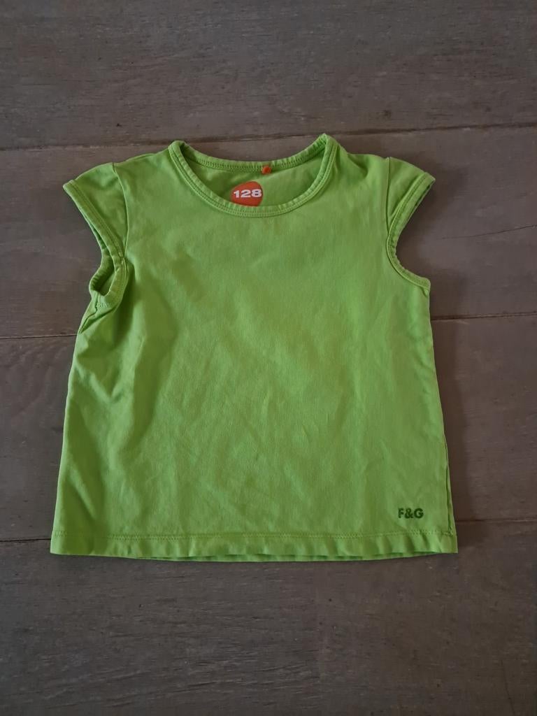 Tanktop limoengroen fred en ginger 128, Meisje, Ophalen of Verzenden, Zo goed als nieuw, Fred&Ginger