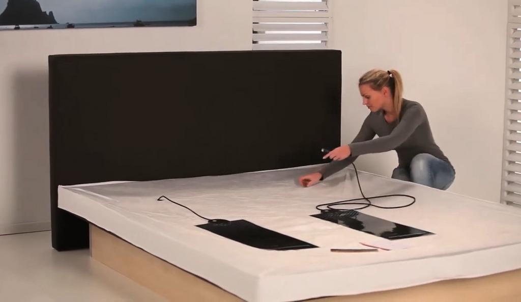 Matelas a eau Vivera 180x220, sacs et chauffage individuels, Enlèvement, Comme neuf