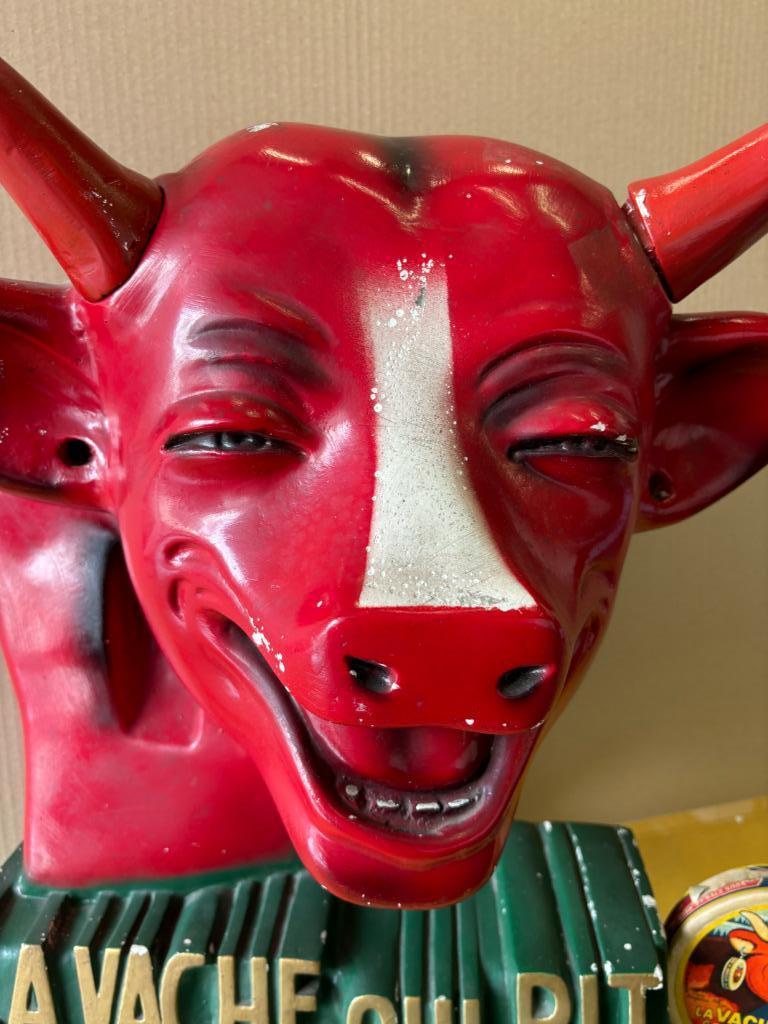 VACHE QUI RIT • PLV NOVITA plâtre no plaque émaillée RABIER, Collections, Enlèvement ou Envoi