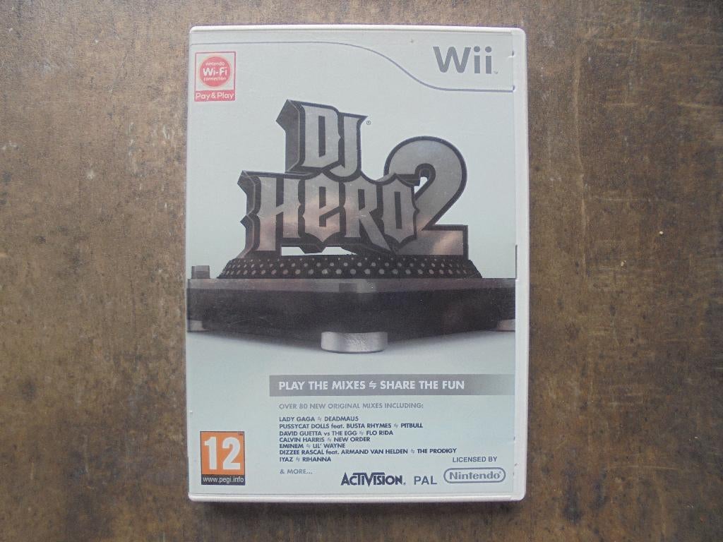 DJ Hero 2 voor Wii (zie foto's) III, Games en Spelcomputers, Games | Nintendo Wii, Muziek, Gebruikt, 1 speler, Ophalen of Verzenden