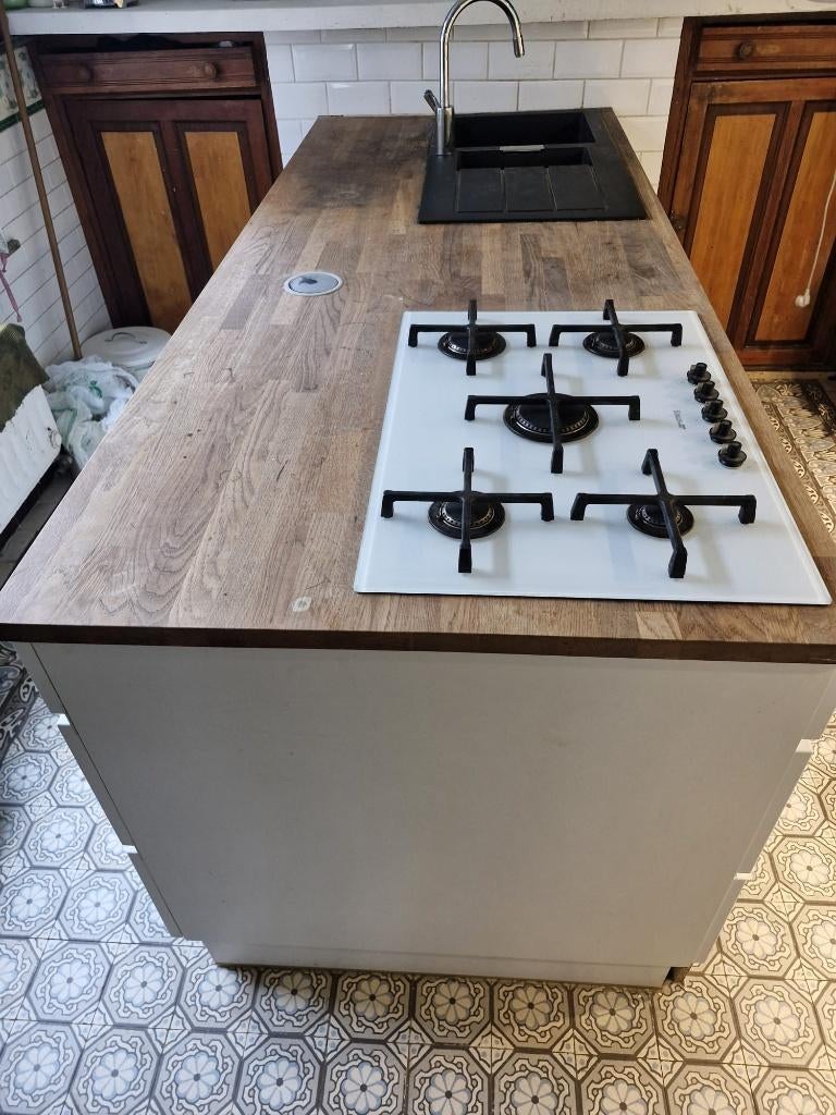 Complete Kvik-keuken + SMEG-apparaten — te demonteren, Ophalen, Gebruikt, Wit, Overige typen