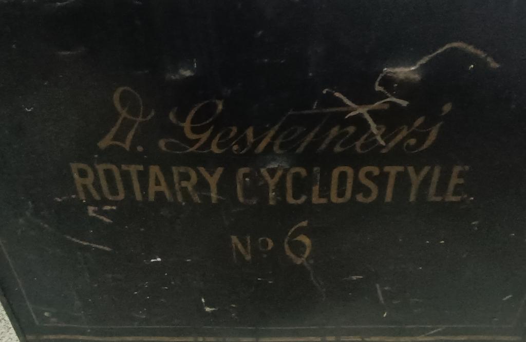 Antieke stencilmachine, Ophalen, Gebruikt