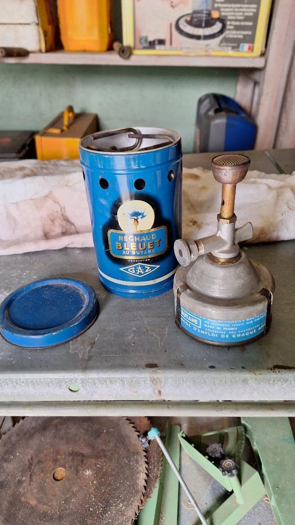 Ancien réchaud Bleuet au butane années 50., Collections, Enlèvement, Utilisé, Autres types