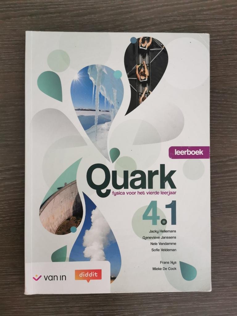 Quark 4.1 leerboek fyscica 4de jaar ASO, Ophalen, ASO, Natuurkunde, Zo goed als nieuw