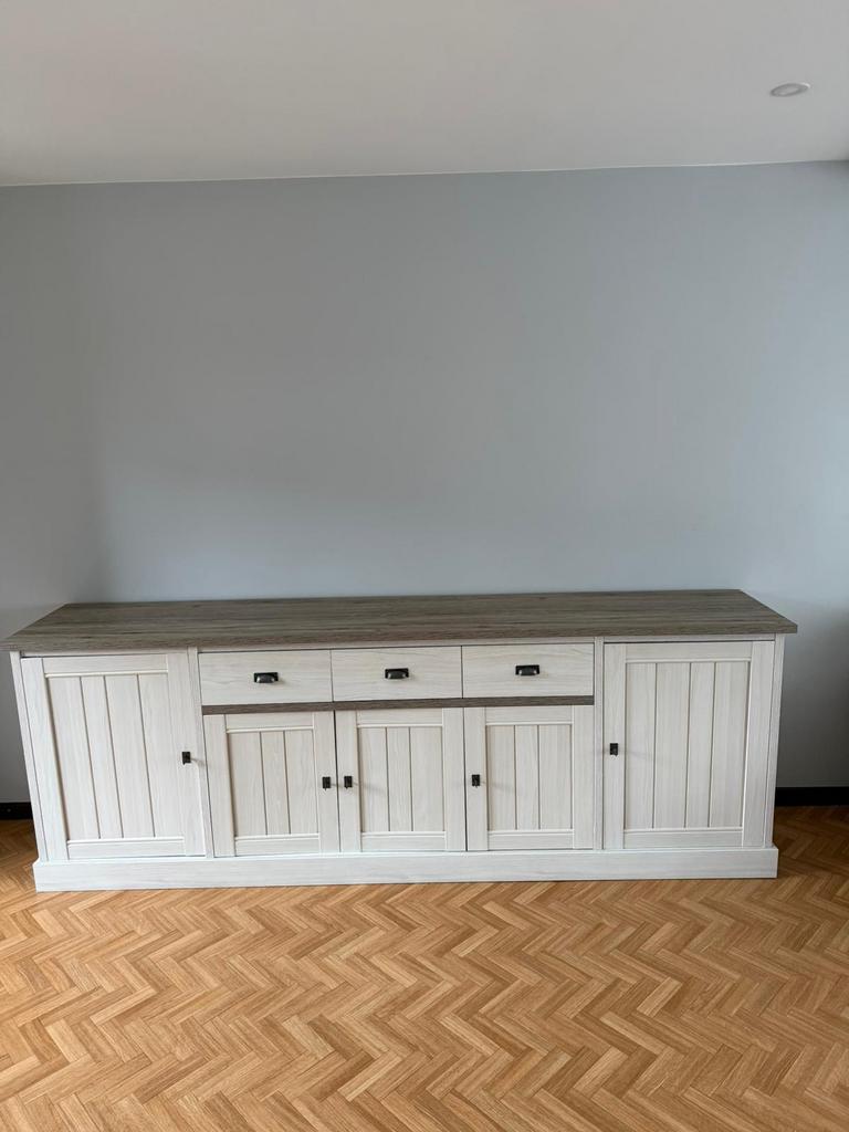 Meubilair/kasten wit beige kleur zo goed als nieuw, Huis en Inrichting, Kasten | Dressoirs, Zo goed als nieuw, Ophalen