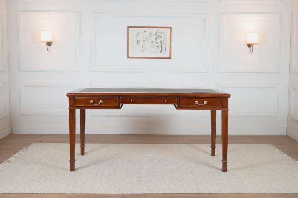 Klassiek Engels bureau 160x80 NIEUW (schrijftafel), Huis en Inrichting, Bureaus, Ophalen of Verzenden, Nieuw