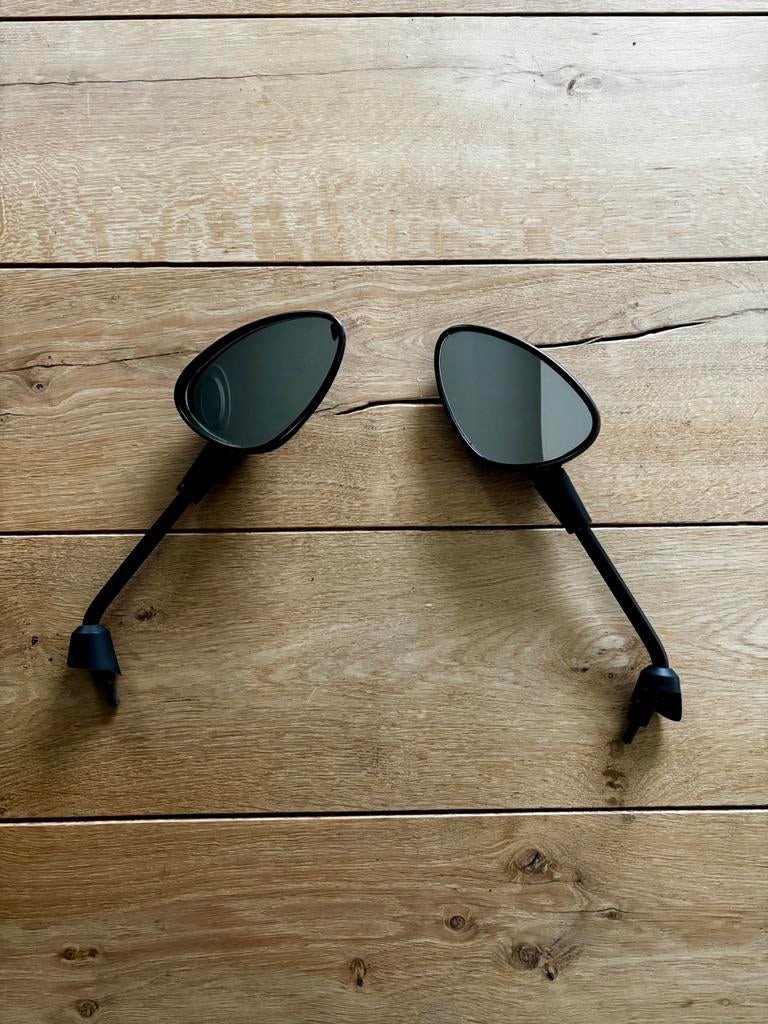 Vespa Sprint / Primavera Spiegelset – Mat Zwart (Kort Model), Vélos & Vélomoteurs, Pièces de cyclomoteur | Scooters, Utilisé, Vespa