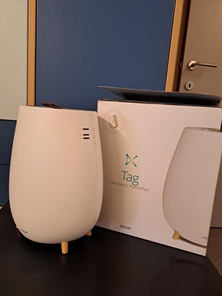 Duux tag ultrasonic humidifier - wit, Ophalen, Zo goed als nieuw, Luchtbevochtiger