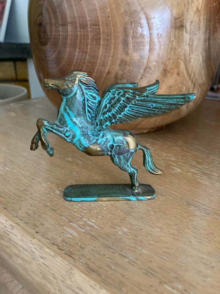Brinze Pégase, le cheval ailé de la mythologie grecque., Antiquités & Art, Enlèvement ou Envoi, Bronze