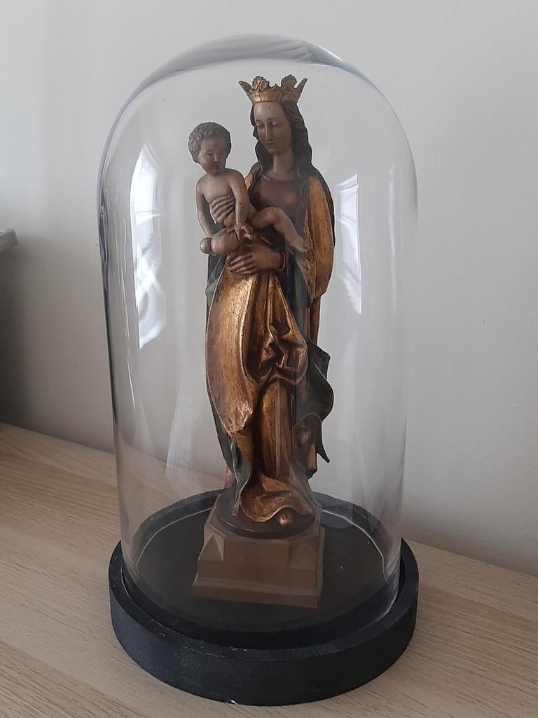 Sainte vierge Marie enfant Jésus bois polychrome début XXEME, Enlèvement ou Envoi