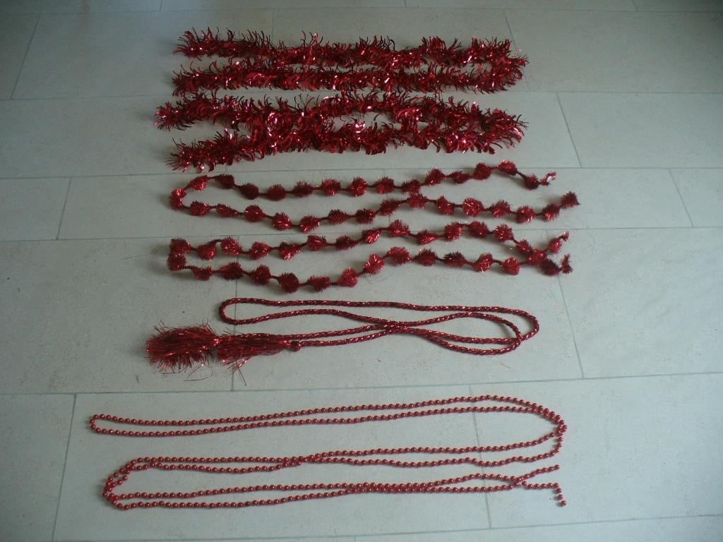 Kerstversiering assortiment rood, Ophalen of Verzenden, Zo goed als nieuw