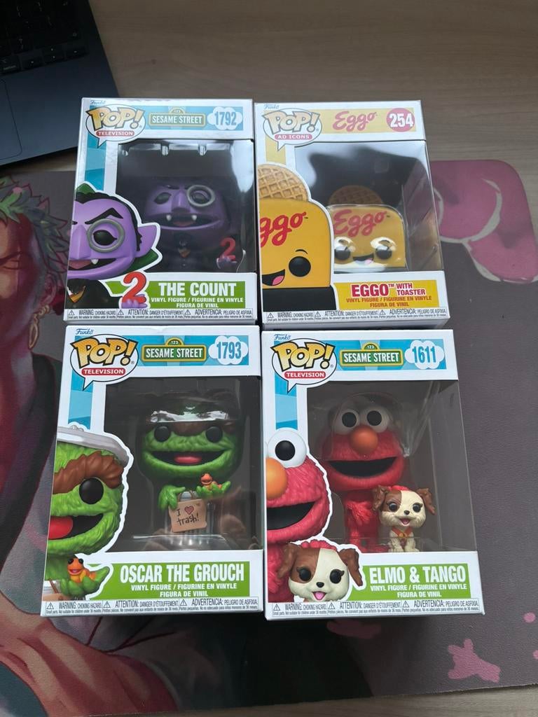 Funko Pop Sesame Street The Count Oscar Elmo & Eggo Toaster, Enlèvement ou Envoi