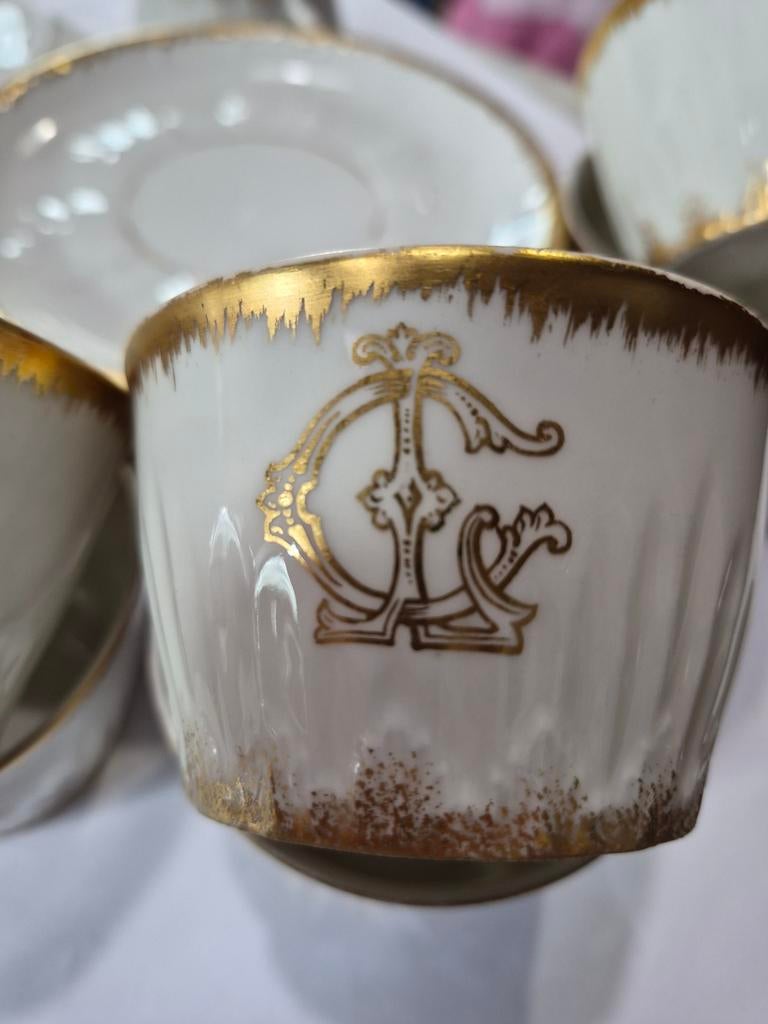 7 Tasses Baudour, Antiquités & Art, Enlèvement ou Envoi