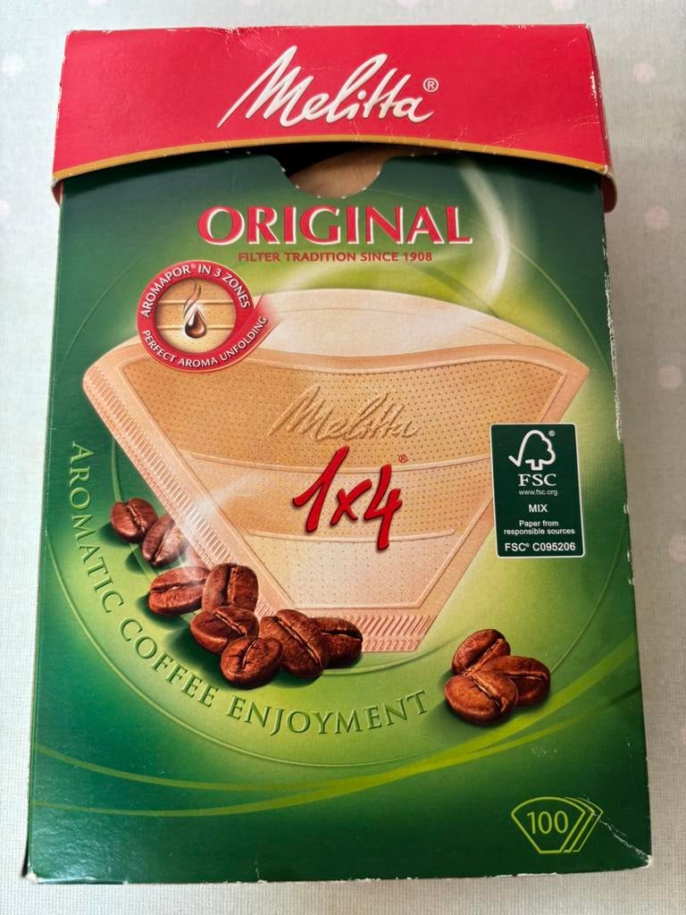 Koffiefilters 1x4 ( 59stuks) Melitta, Overige typen, Nieuw, Papier/karton, Ophalen of Verzenden