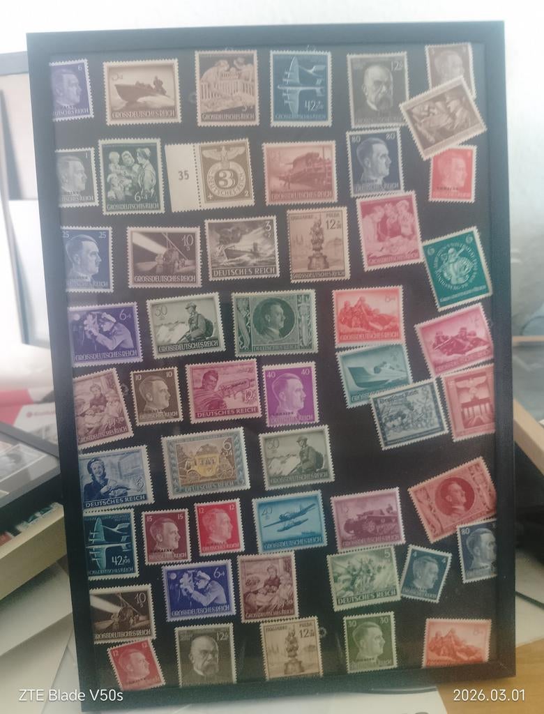 49 timbres de différents empires allemands, Envoi