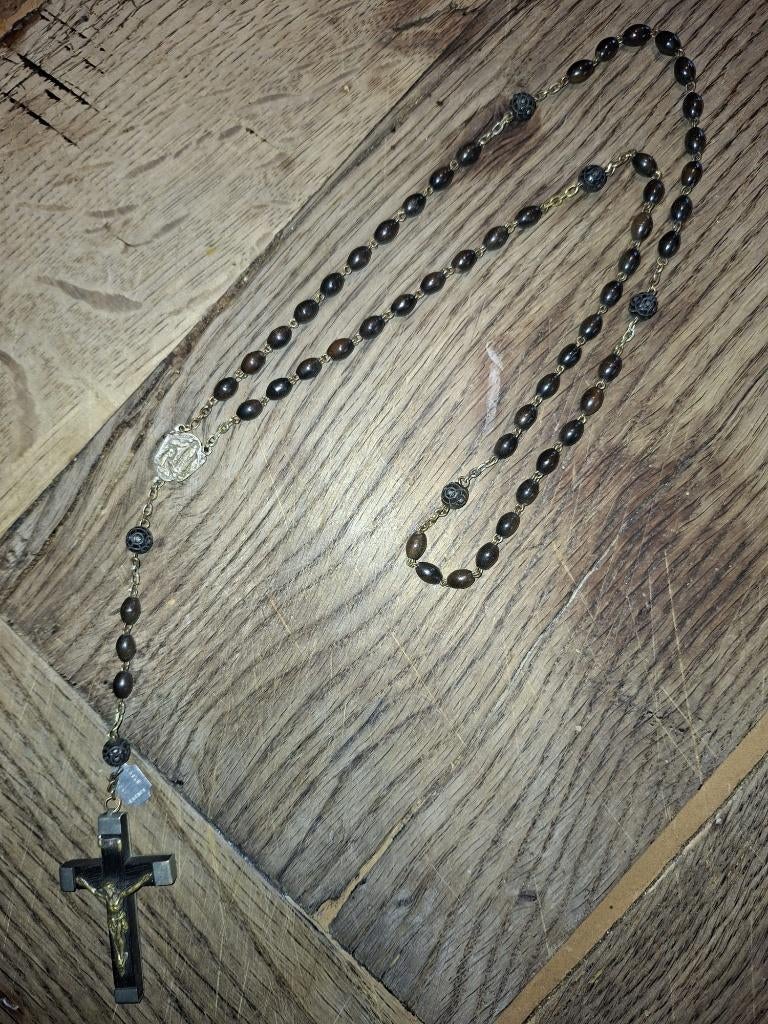 oude zwarte paternoster Lourdes, begin 1900, Enlèvement ou Envoi