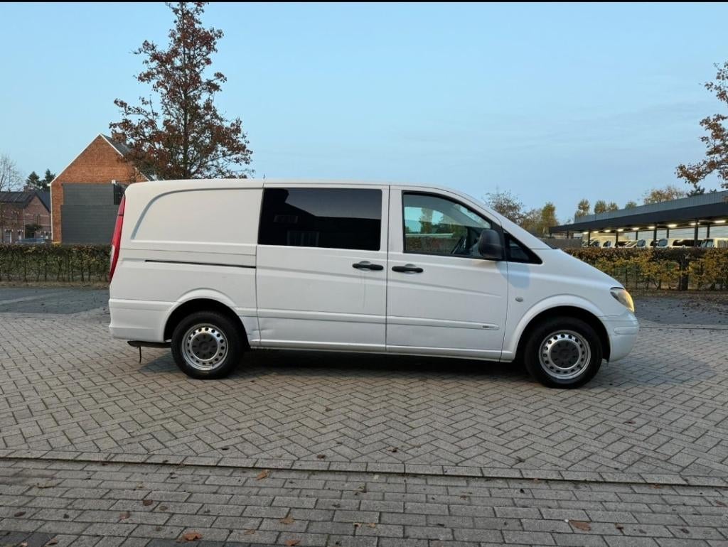 Mercedes vito dubbele cabine heel proper, Auto's, Leder, Bedrijf, 6 zetels, Te koop