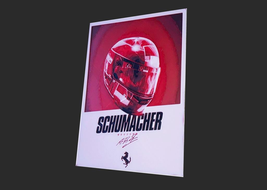 À vendre : une magnifique plaque commémorative de Michael Sc, Collections, Marques automobiles, Motos & Formules 1, ForTwo, Enlèvement ou Envoi