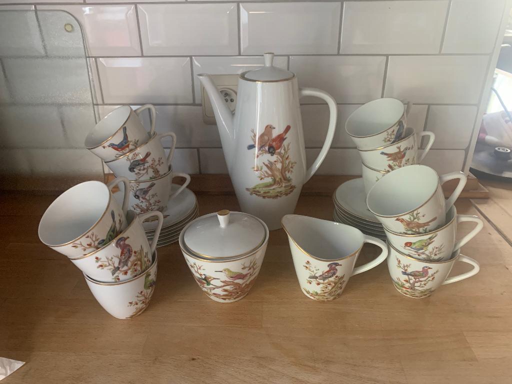 Service à café en porcelaine de Baudour, Antiquités & Art, Enlèvement