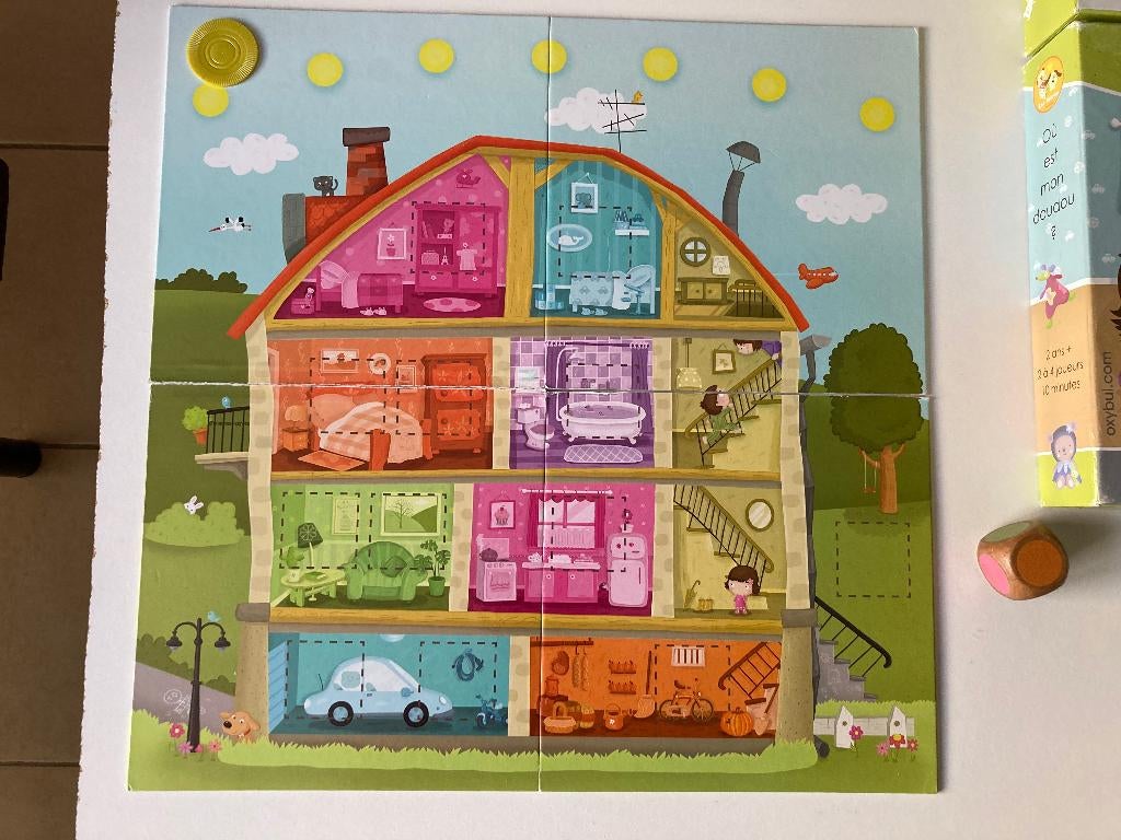 Oxybul jeu coopératif "où est mon doudou ?", Enfants & Bébés, Jouets | Éducatifs & Créatifs, Enlèvement, Utilisé, Découverte