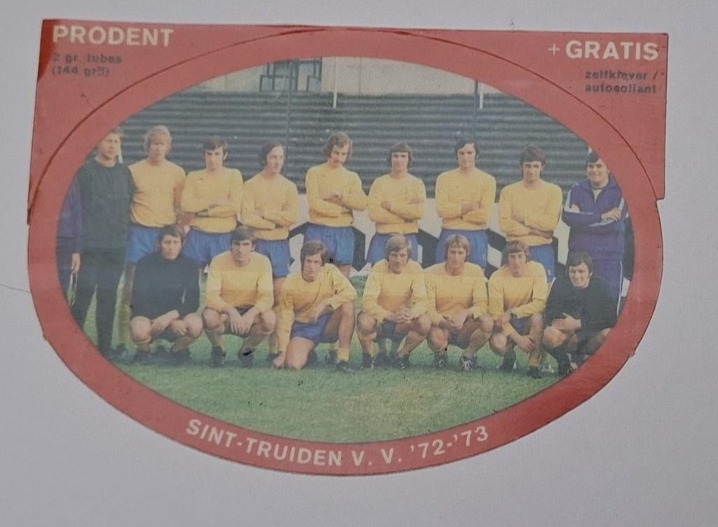 Autocollant Prodent football Saint Trond 1972-73, Enlèvement ou Envoi