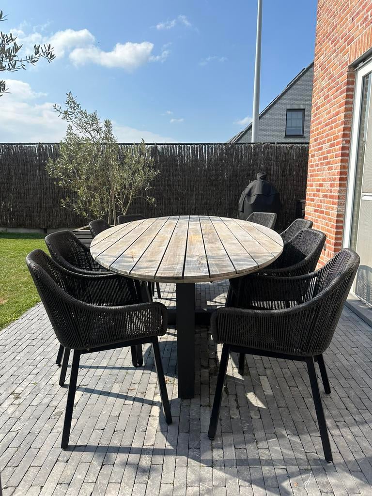 Teaktafel - Borato - L280cm x B135cm - 8 personen, Tuin en Terras, Tuinmeubel-accessoires, Ophalen, Zo goed als nieuw