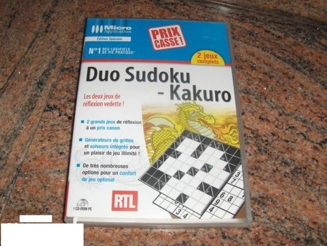 Jeux vidéo sudoku et kakuro, cd-rom Pour 5 euros, Ophalen of Verzenden, Zo goed als nieuw
