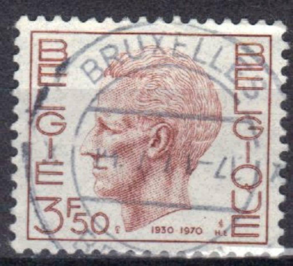Belgie 1970 - Yvert/OBP 1543 - Koning Boudewijn - 3.50 (ST), Postzegels en Munten, Verzenden, Gestempeld, Gestempeld, Staatshoofden