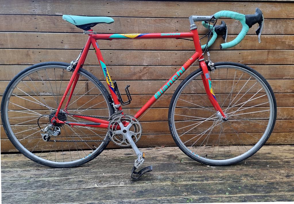 Vintage Bianchi Racing Sprint 58 / Campagnolo Avanti 3X8, 57 à 61 cm, Acier, Enlèvement, Utilisé