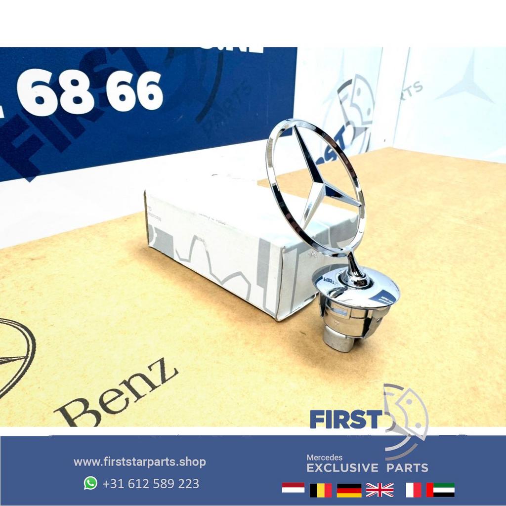 Mercedes STAANDE STER CHROOM motorkap logo embleem METAAL AM, Gebruikt, -, Ophalen of Verzenden, -