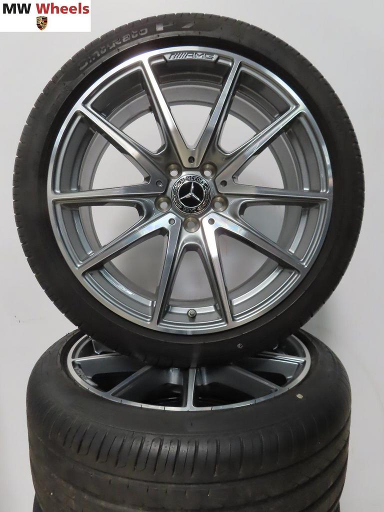 Originele Mercedes AMG 19 inch velgen E W213 met zomerbanden, Auto-onderdelen, 19 inch, 245 mm, -, -