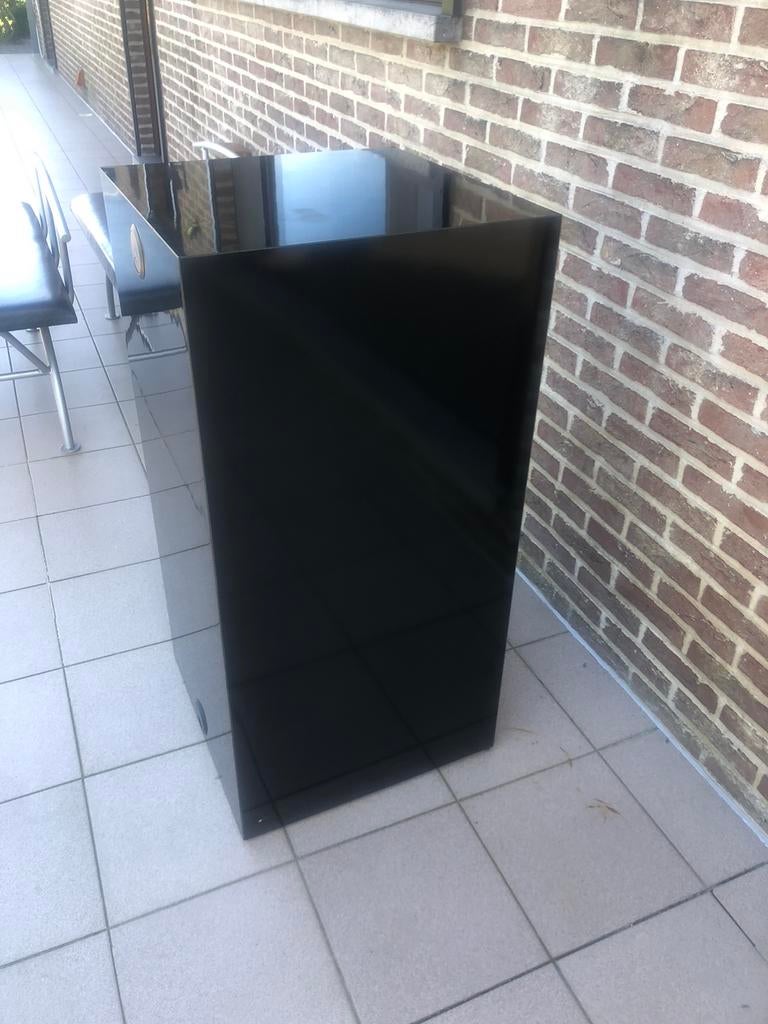 Kubus, sokkel, zuil, etagére  zwart H100 x L50 x B50, Huis en Inrichting, Ophalen, Zo goed als nieuw