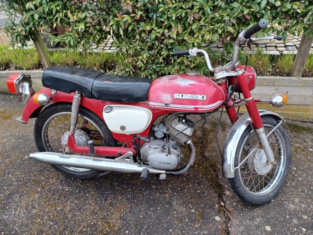 Suzuki B120 1978 2-Takt zeldzame schuurvondst met papieren, Motoren