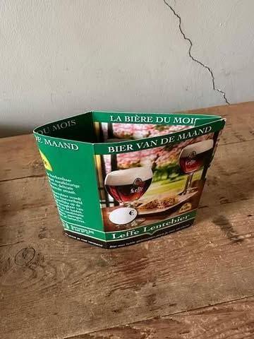 Carton publicitaire pour table à bière Leffe Spring, Enlèvement ou Envoi, Comme neuf, Panneau, Plaque ou Plaquette publicitaire